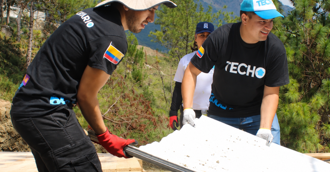 TECHO apoya a comunidades en Colombia.