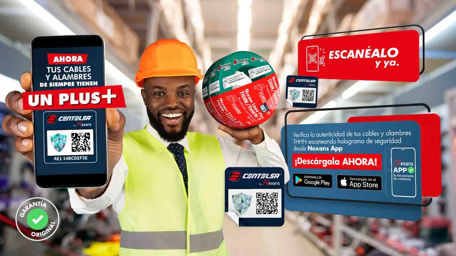 Si tiene dudas sobre la autenticidad de los productos Línea Plus Centelsa by Nexans o el uso del código, puede contactarnos en: consultas.lineaplus@nexans.com