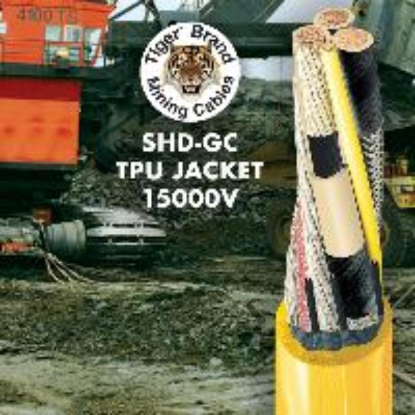 Tiger® Brand Mining Cable - Type SHD-GC 15kV - TPU Jacket